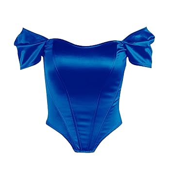 Amazon.com: HGps8w Womens Off Shoulder Corset Top, Push Up